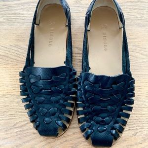 Nisolo Black Huarache Sandals